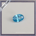 High Quality Aqua Blue 8*6 Oval CZ Stone for Jewelry